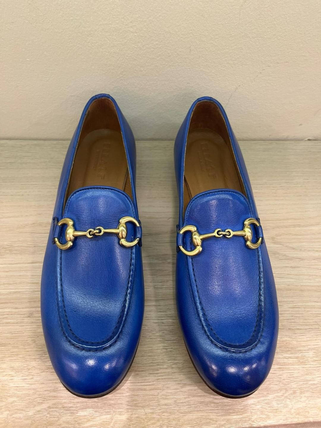 Mocassin D008 en cuir Bufalo Blu ELLA FLECS Reste T41 !