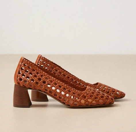 Escarpins N°528 Cuir Cognac RIVECOUR