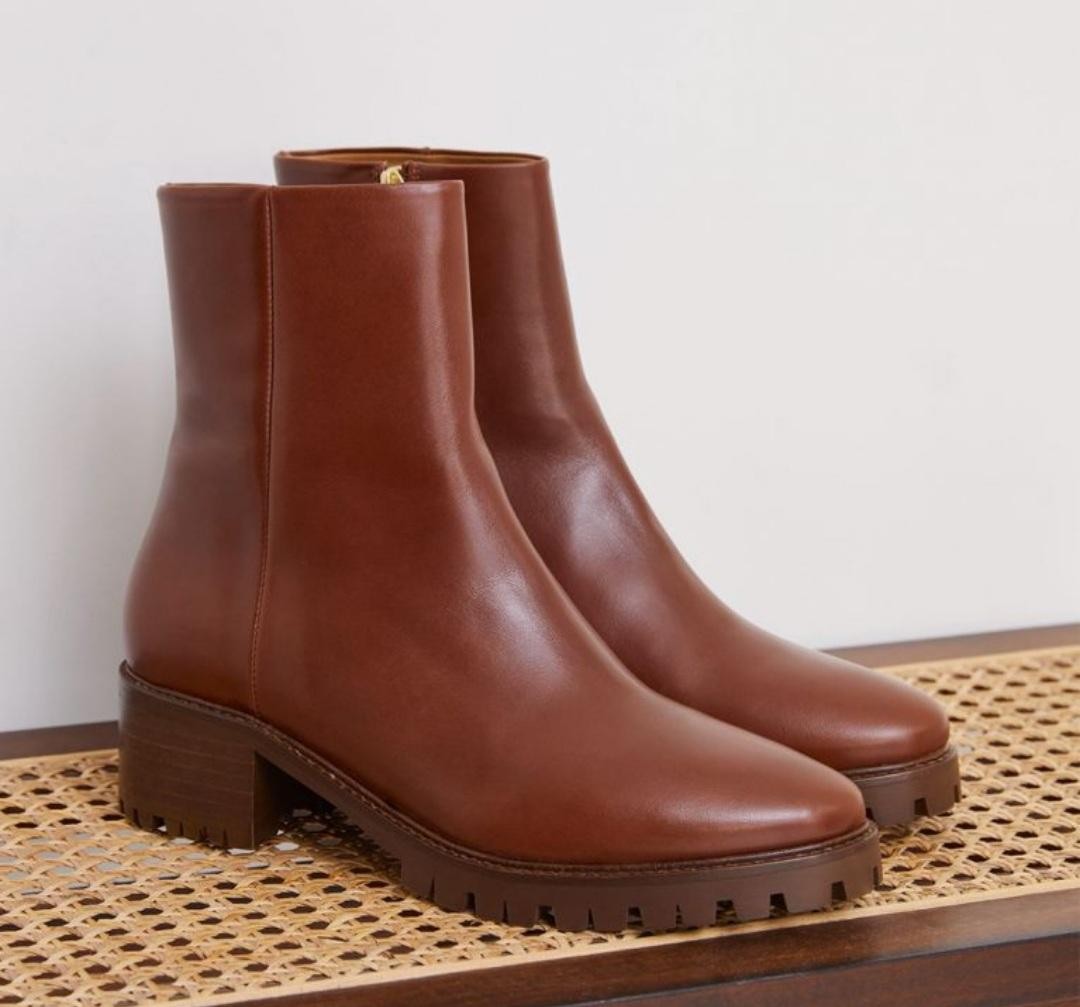 Bottine N° 78 Cuir Cognac RIVECOUR Reste  40 !