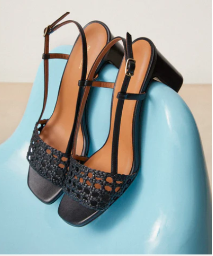 Sandale N°592 Cuir Noir RIVECOUR