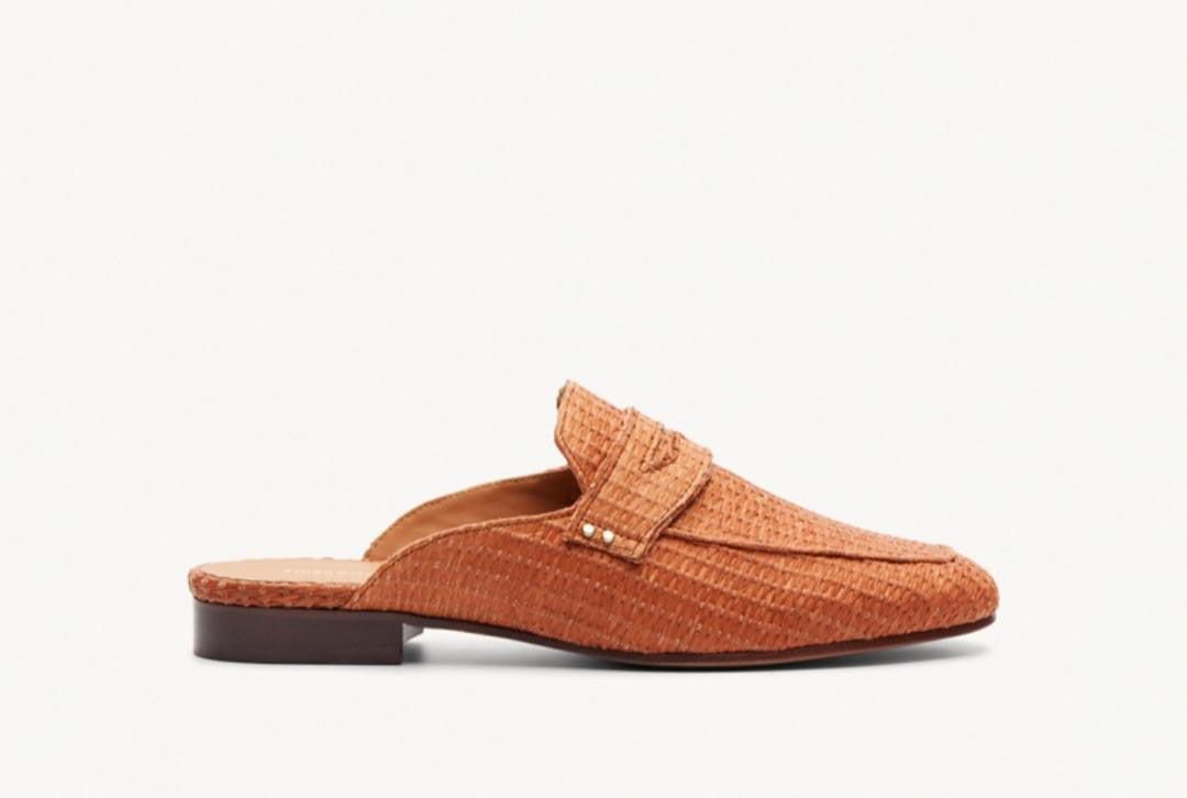 Mocassin/ Mule  N° 87 Raphia Epice  RIVECOUR Reste 38 et 40 !