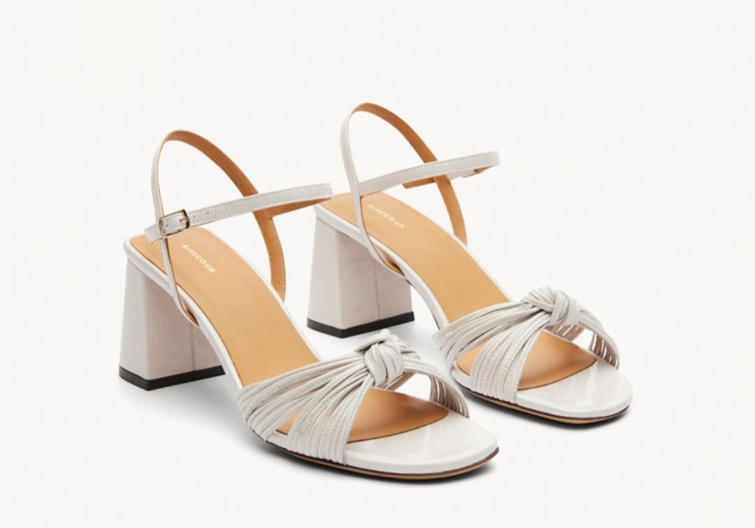 Sandale N° 640 Vernis Blanc RIVECOUR dernières en 38 et 40!!