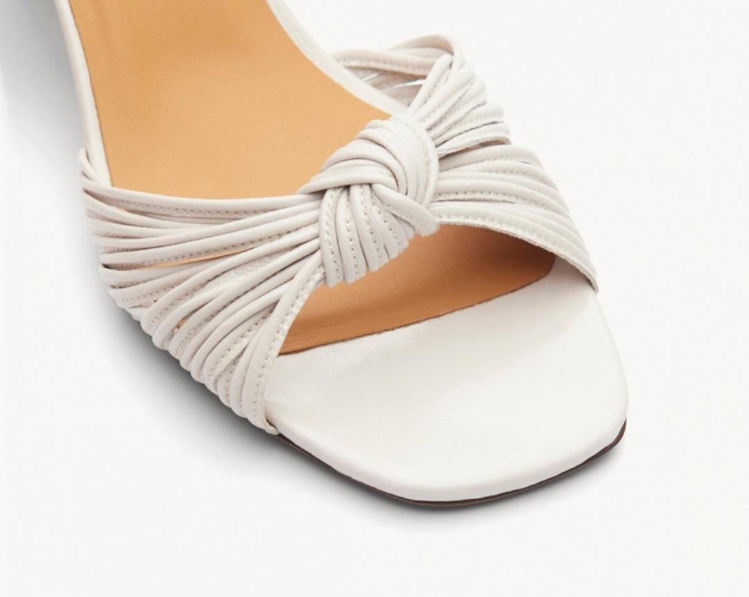 Sandale N° 640 Vernis Blanc RIVECOUR dernières en 38 et 40!!