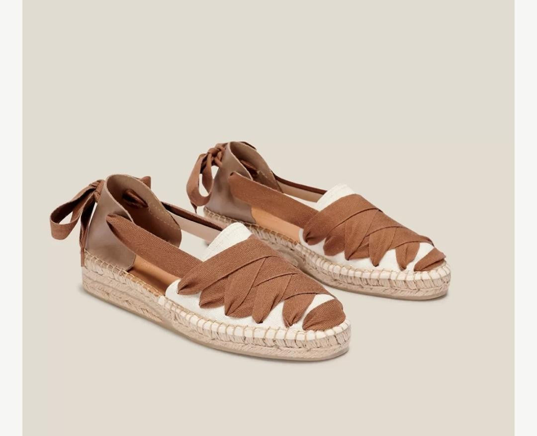 Sandale à corde / Espadrille SUKHA camel  NAGUISA (taille très petit) DERNIÈRE 38 !!!