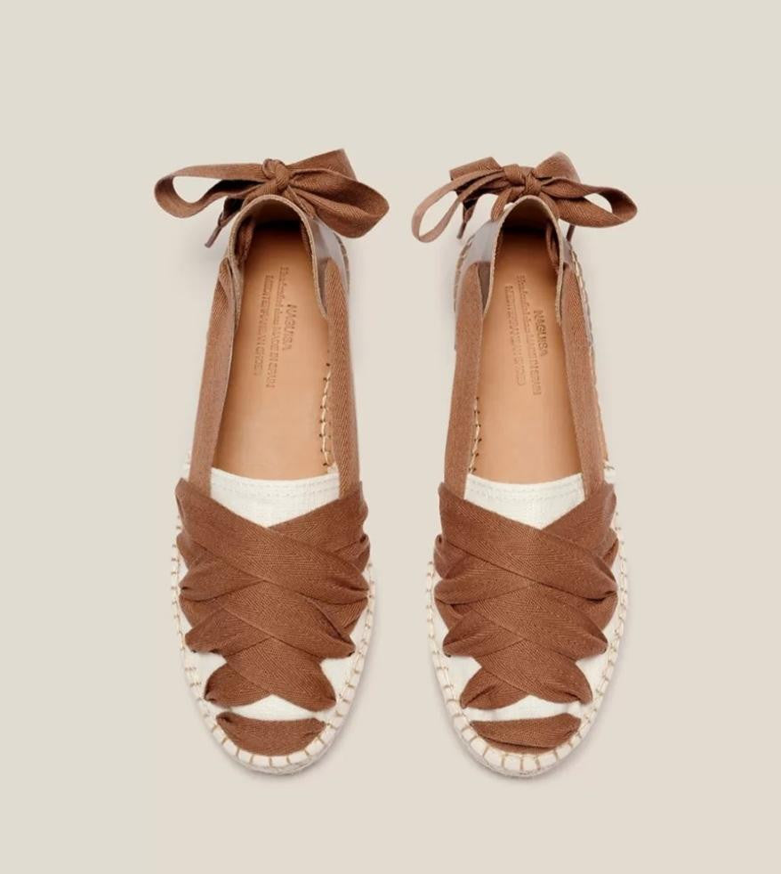 Sandale à corde / Espadrille SUKHA camel  NAGUISA (taille très petit) DERNIÈRE 38 !!!