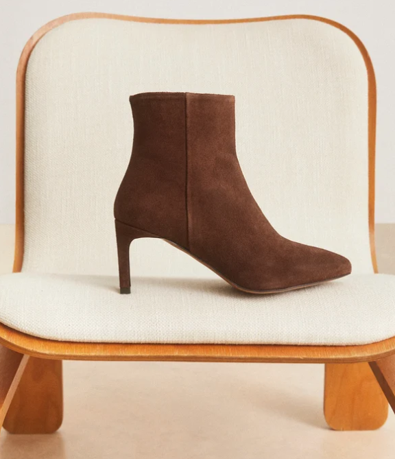 Bottine N° 720 Suède Marron chocolat RIVECOUR