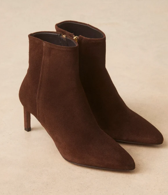 Bottine N° 720 Suède Marron chocolat RIVECOUR