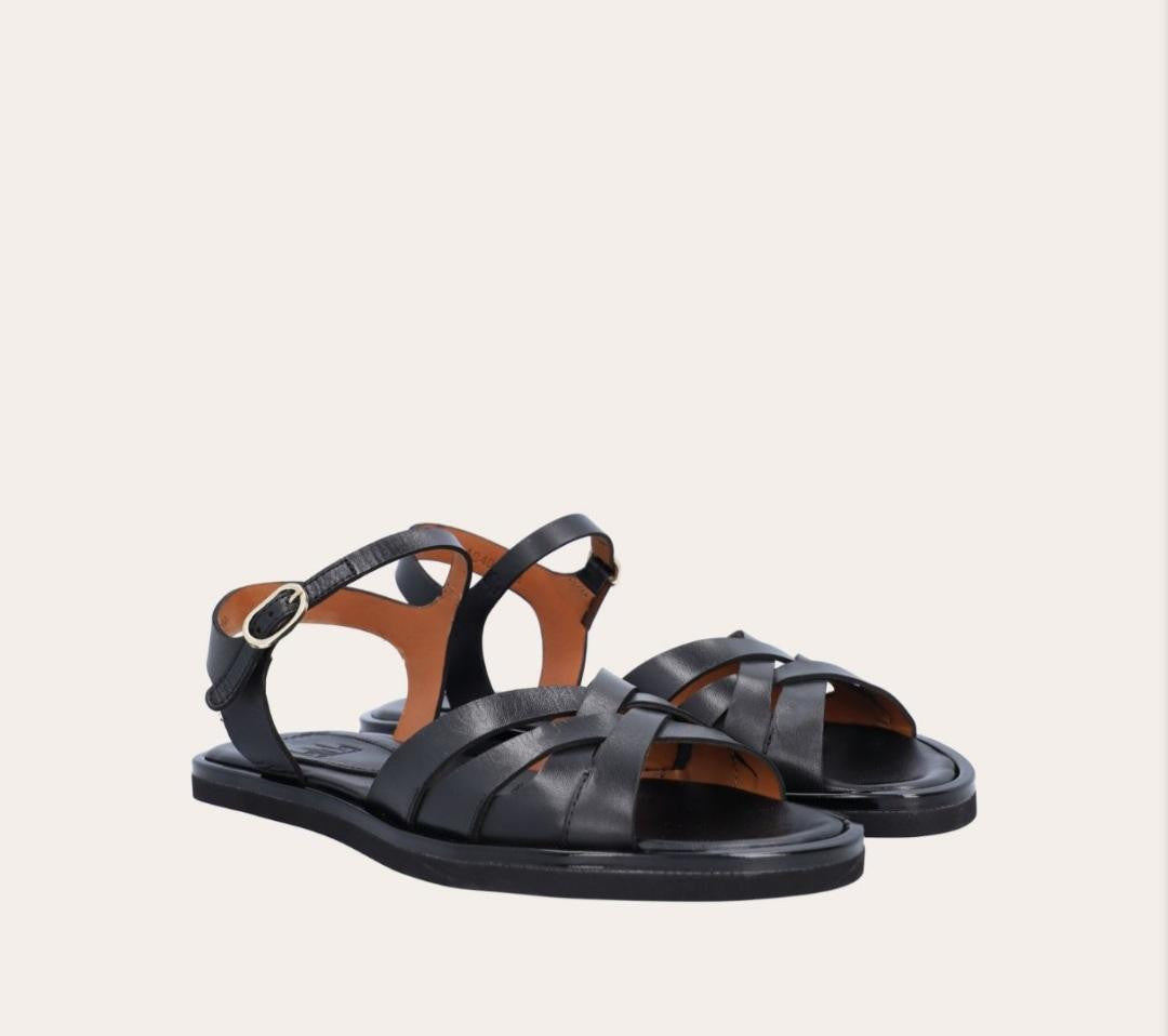 Sandale A6401 en cuir noir  BILLI BI Reste 36  !