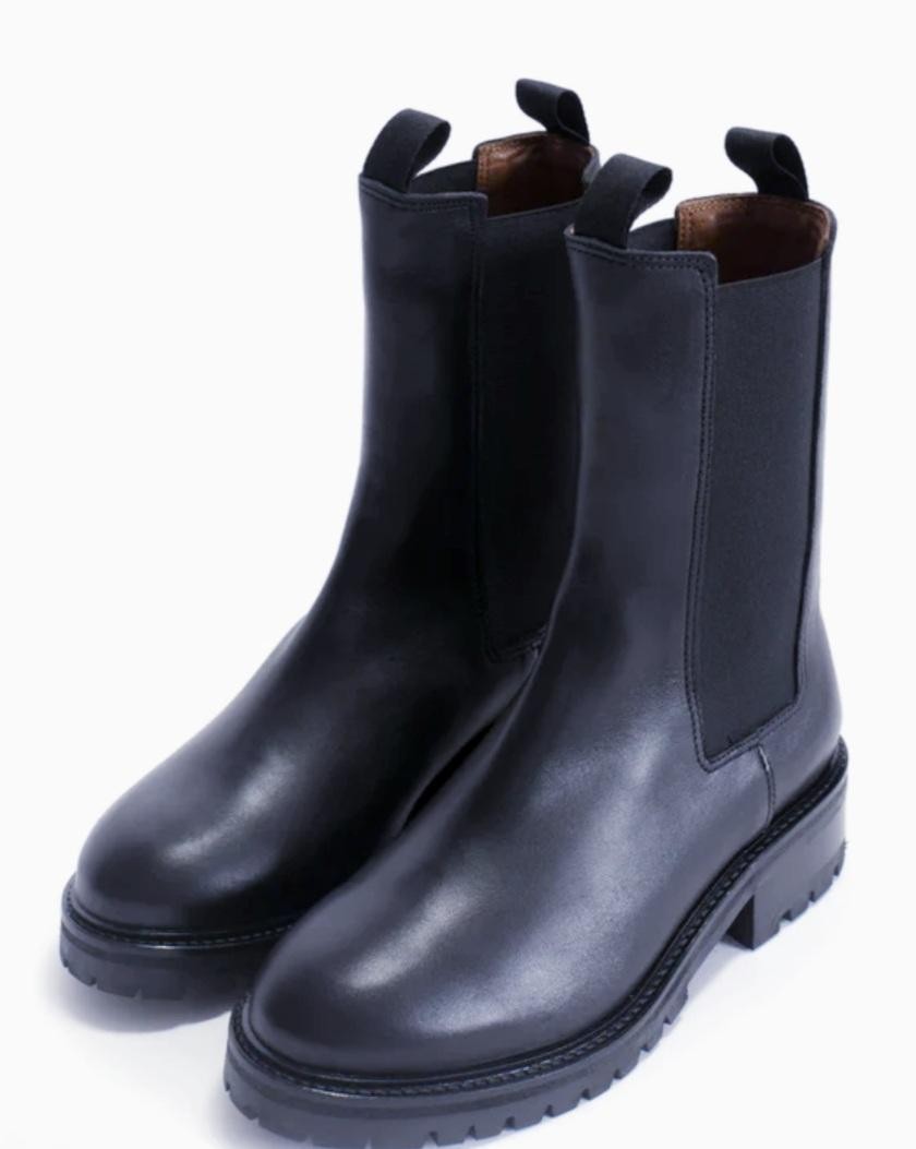 Bottine HAILY SPORT  en cuir noir ANONYMOUS COPENHAGEN Reste taille 36 !