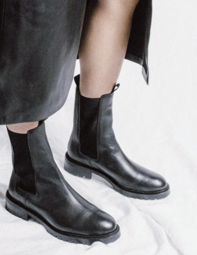 Bottine HAILY SPORT  en cuir noir ANONYMOUS COPENHAGEN Reste taille 36 !