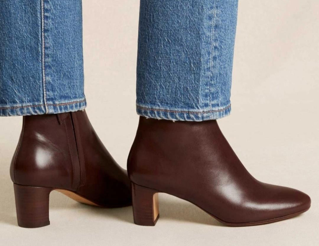 Bottine N° 290 Cuir Ebène RIVECOUR Reste 36, 40 et 41 !