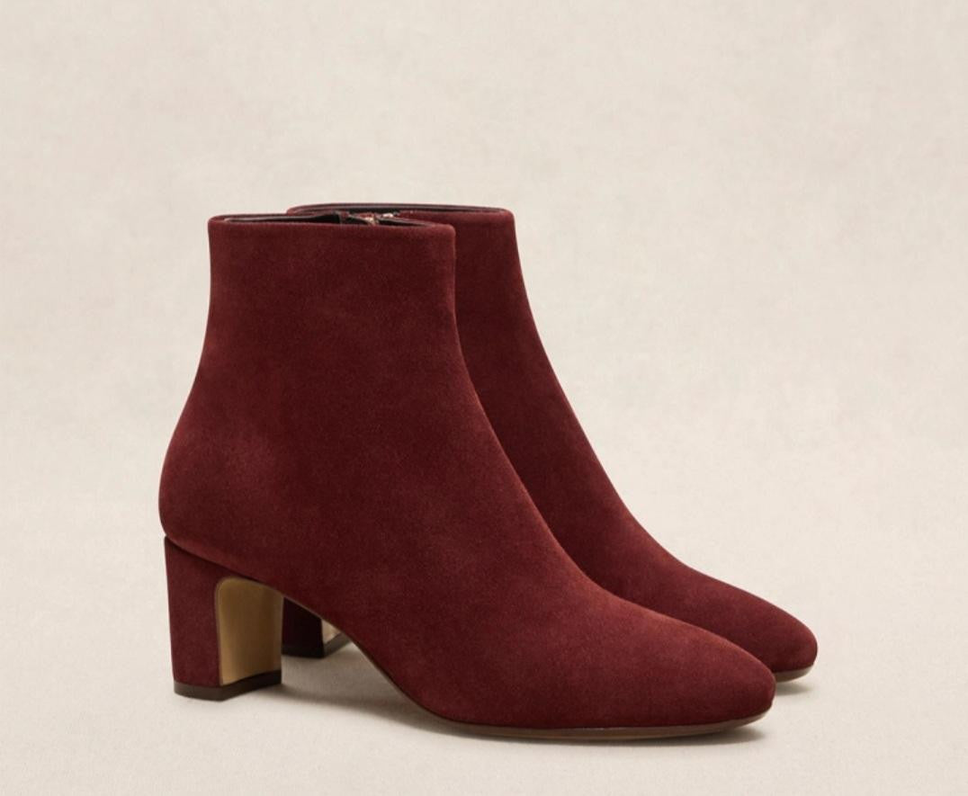 Bottine N° 290 Suède Châtaigne RIVECOUR Reste 38 et 40 !