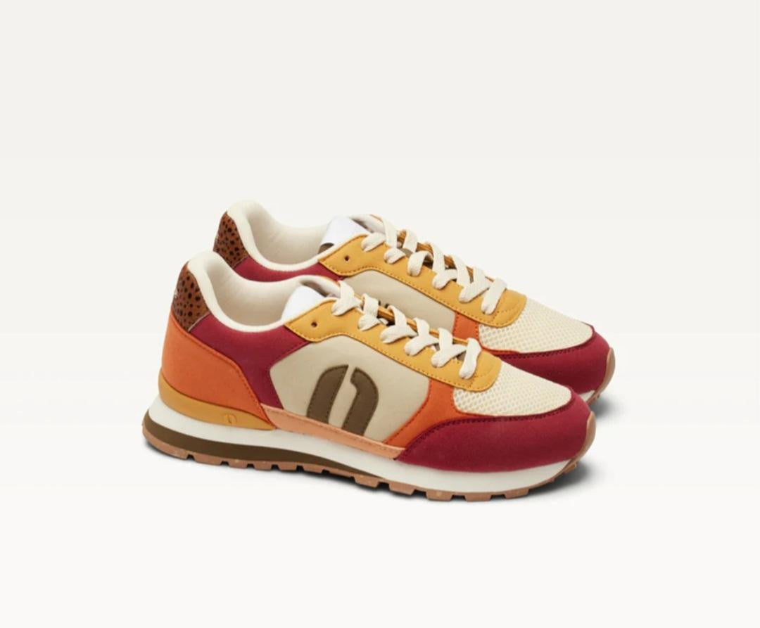 Baskets ALINE Bordeaux Ivoire Moutarde ODAJE (ancien M MOUSTACHE) Reste T36 et T37 !