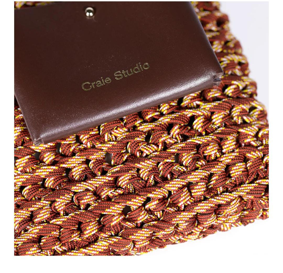Porte-Téléphone ZEPHYR Macramé  Choco  CRAIE STUDIO
