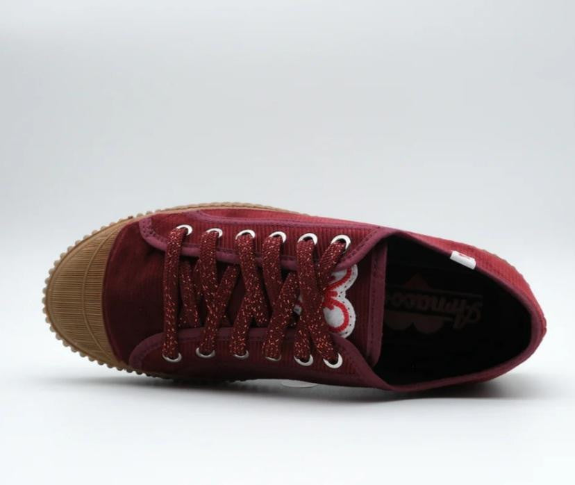Baskets en velours MIST Scarlet (Bordeaux)  ARNACOEUR Reste 36 et 41 !