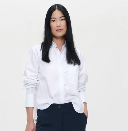 Chemise blanche Popeline de Coton ZENGGI