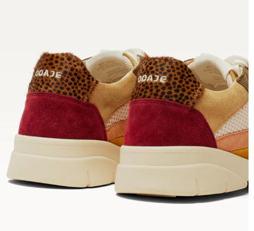 Basket Laura  Bordeaux Crème Kaki ODAJE (ancien  M MOUSTACHE) Reste  taille 41 !