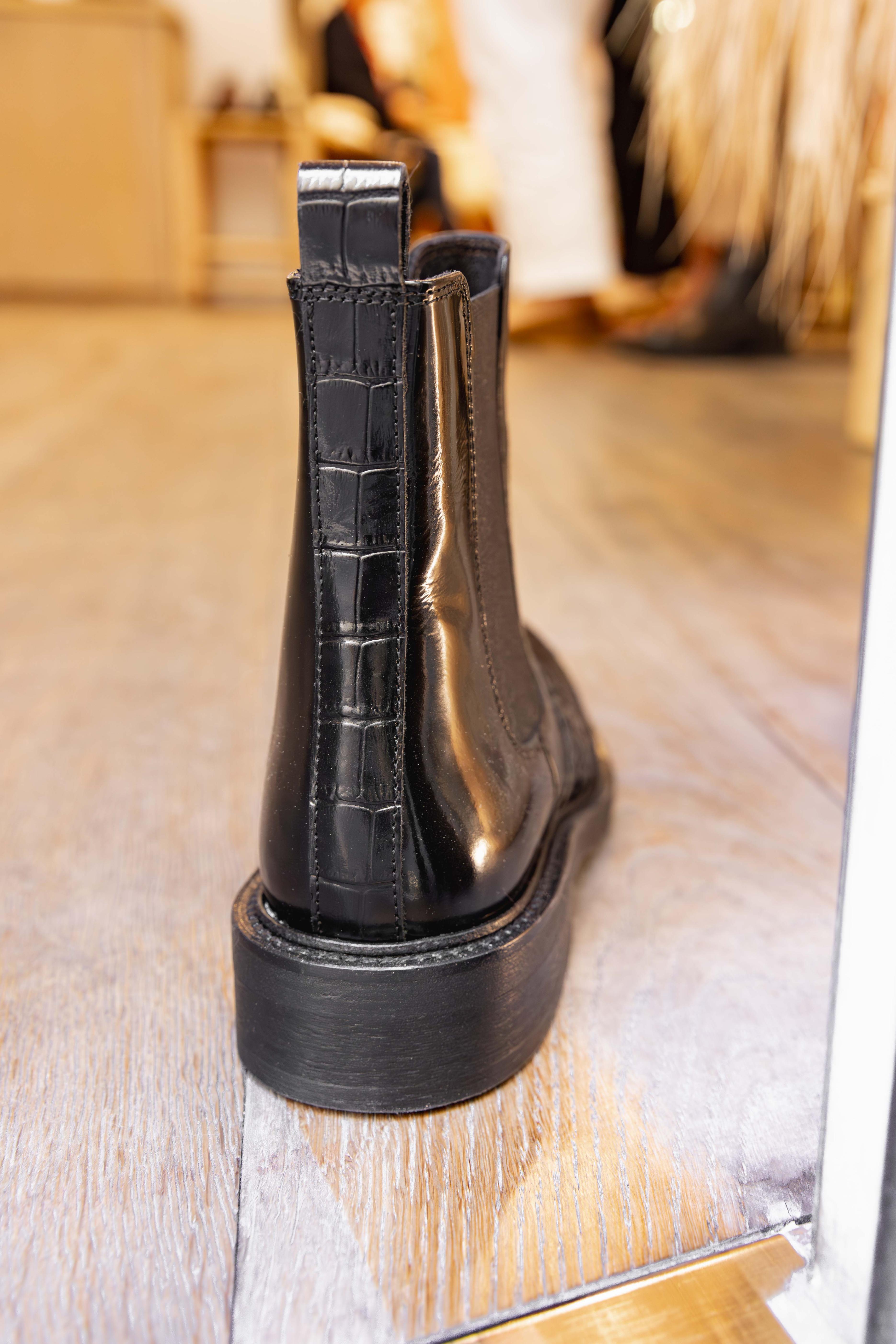 Bottine A7118  Black Python/ Black Croco  BILLI BI Reste 36 !