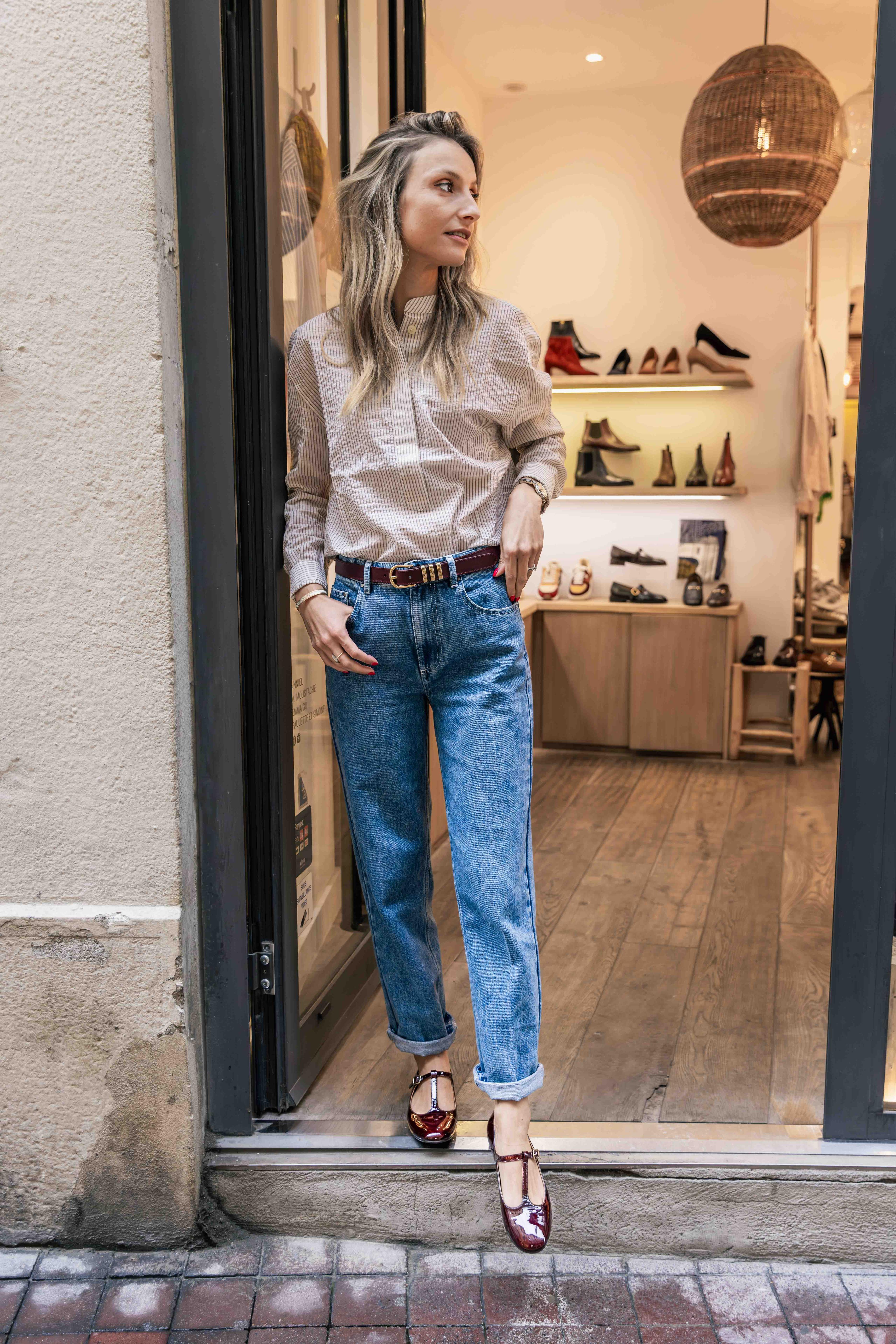 Chemise Coton Rayée CLAUDIE CHLOE STORA Reste taille 40!