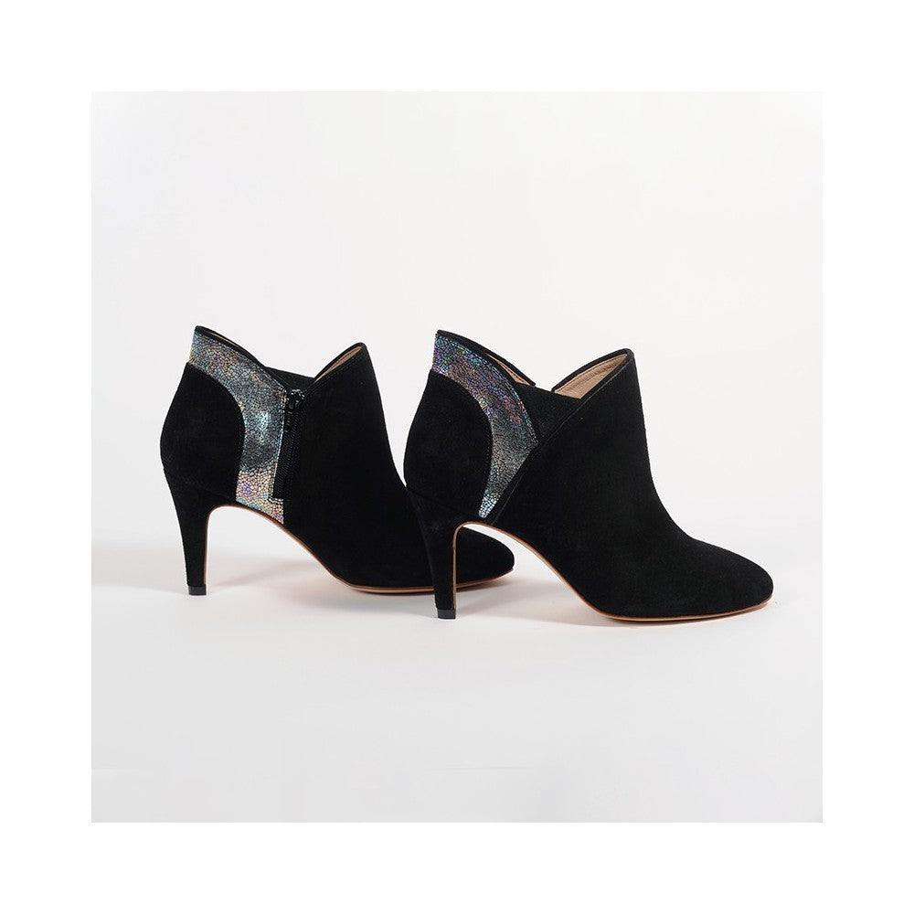 BOOTS MOSCOU veau velours noir  AMESKA T41