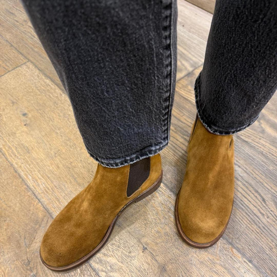 Bottines D530  Velours Sattel (marron clair) ELLA (Italie) Dernière en taille 41!