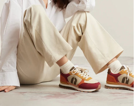 Baskets ALINE Bordeaux Ivoire Moutarde ODAJE (ancien M MOUSTACHE) Reste T36 et T37 !