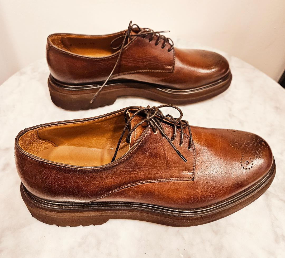 Derbies D112 Cuoio (marron)  ELLA (Italie) Reste 38  !