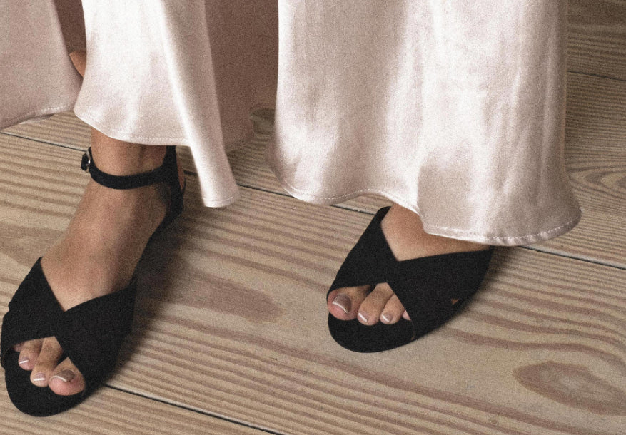 Sandale NIABI  Suède Noir  ANONYMOUS COPENHAGEN Reste 38!