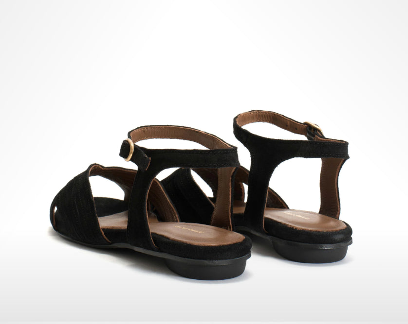 Sandale NIABI  Suède Noir  ANONYMOUS COPENHAGEN Reste 38!