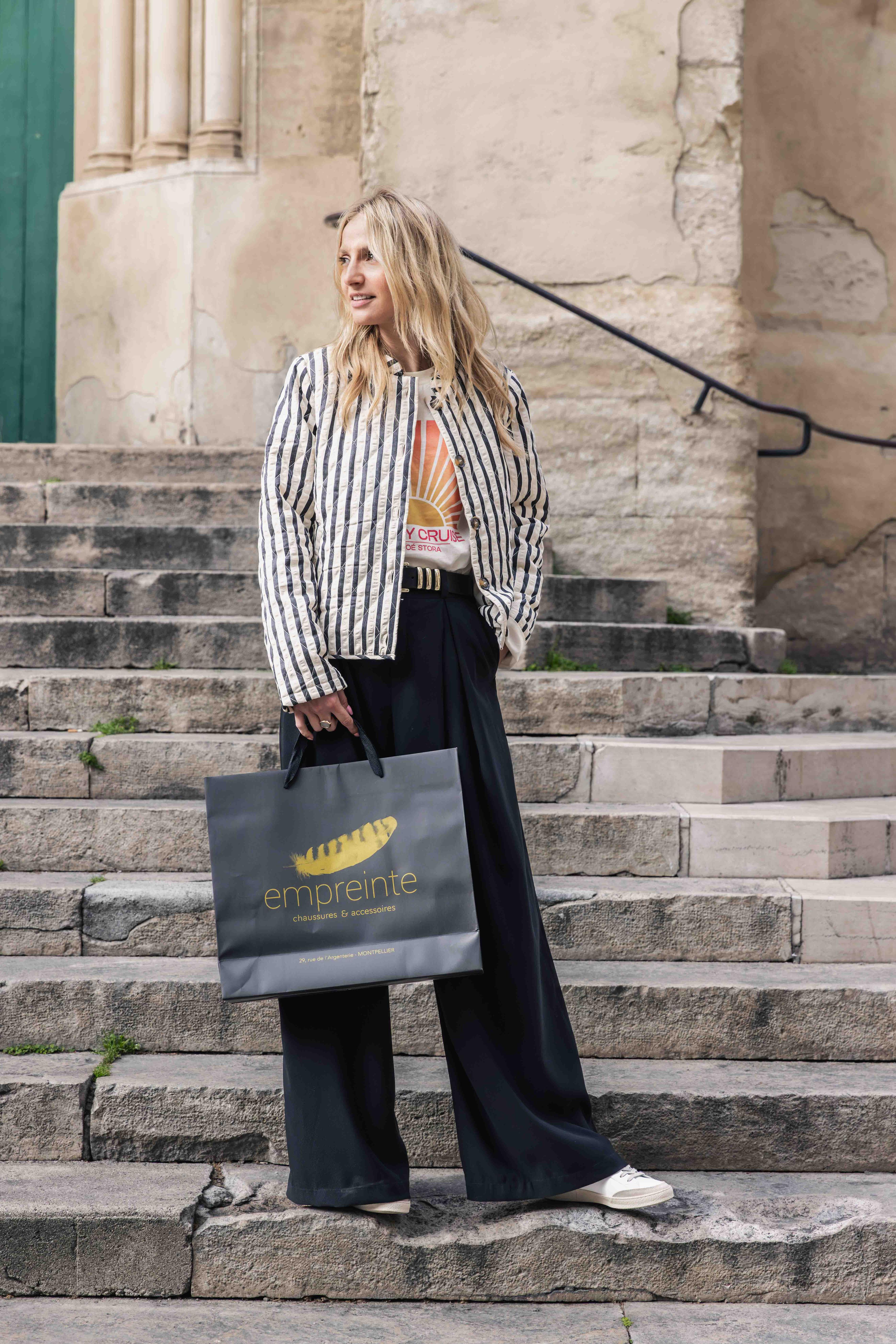 Veste matelassée Emilia Noir/ Blanc LOLLYS LAUNDRY  Reste TL