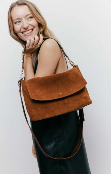Sac bandoulière BENSON velours Castagna HERBERT FRERE SOEUR