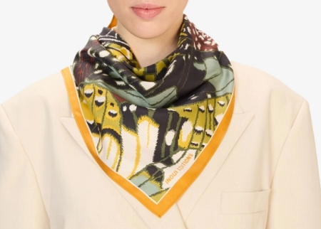 Carré 65 x 65 PAPILLONS Vert Inoui Editions Dernier !