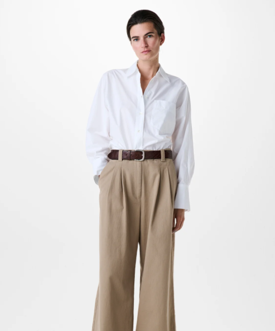 Chemise blanche Popeline de Coton White  ZENGGI Y04-1005