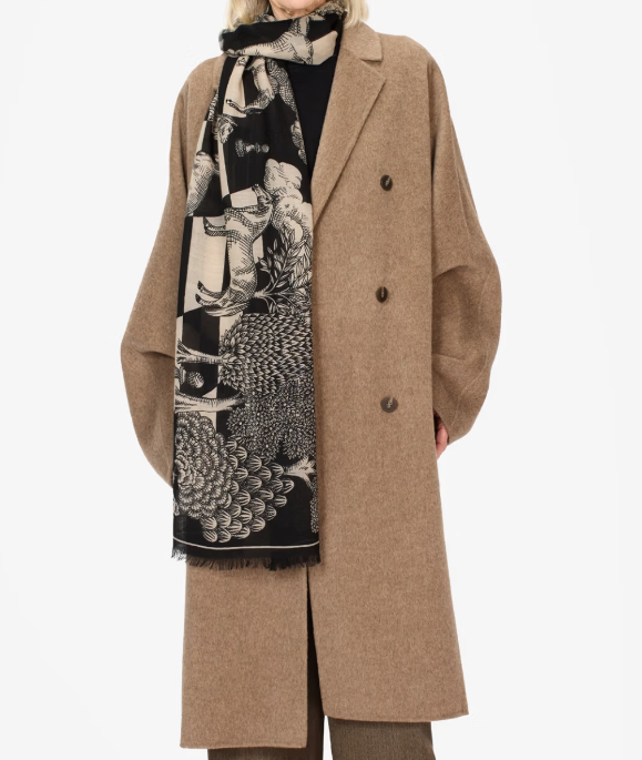 Etole en laine 55  MAGNUS Noir  INOUI EDITIONS