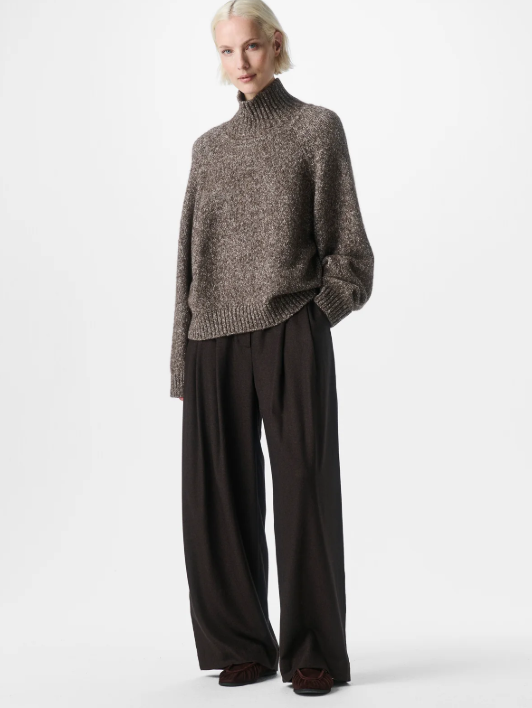 Pull en laine ZENGGI Y03-1032 Brownstone
