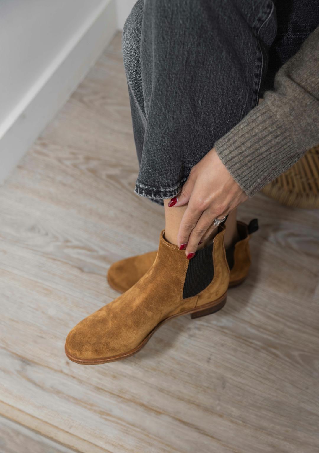 Bottines D130  Velours Sattel  ELLA