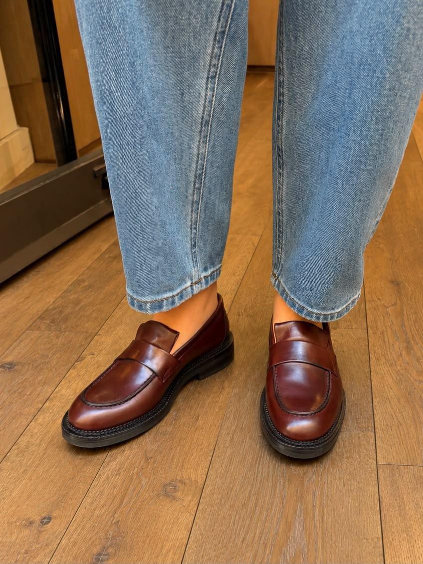 Mocassin D1905 en cuir Crust T DI Moro  ELLA FLECS
