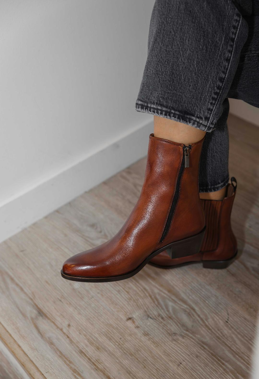 Bottines D350 Tan Inglese ELLA FLECS