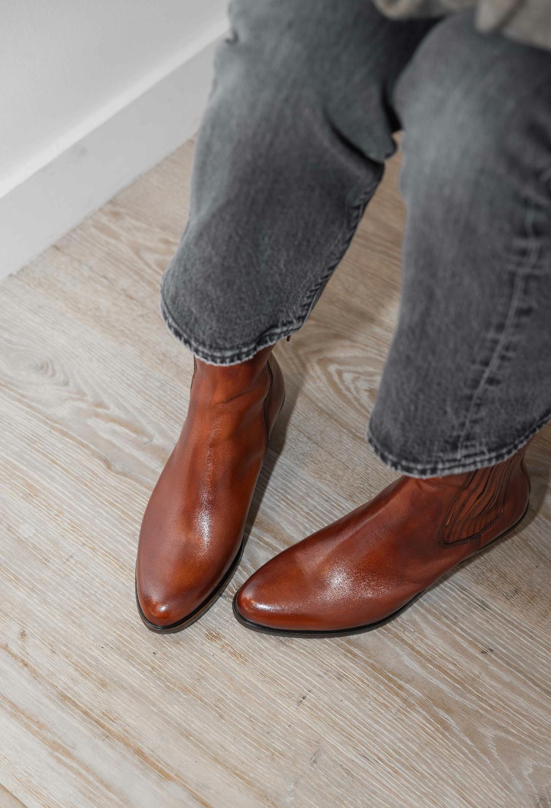 Bottines D350 Tan Inglese ELLA FLECS