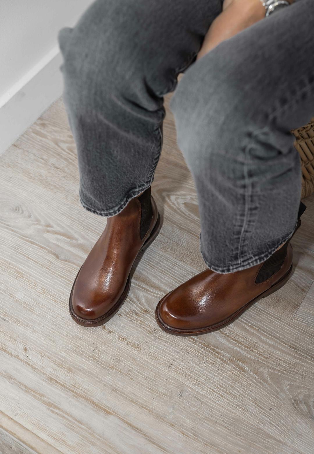 Bottine D530 Bufalo Cuoio ELLA (Italie)