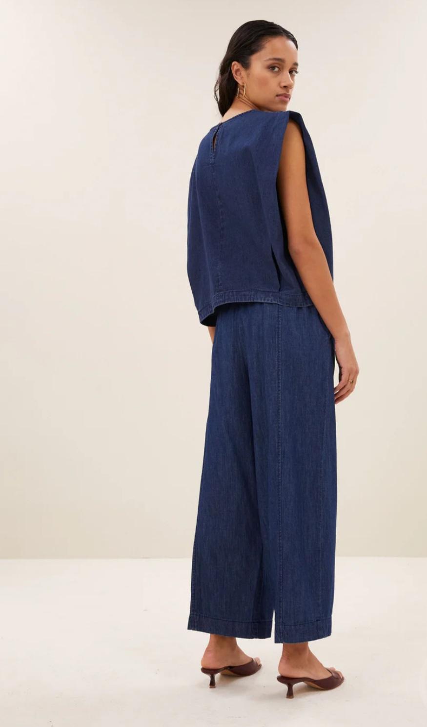 Pantalon FUJI dark denim doré BY BAR NEW NEW !