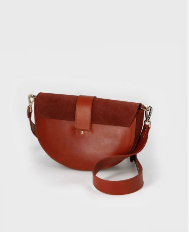 Sac en cuir  GABIE CRUSH Bi Mat Wine  HERBERT FRERE SOEUR