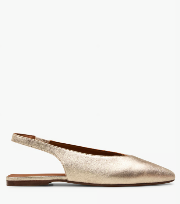 Ballerine Mariana doré MAISON TOUFET