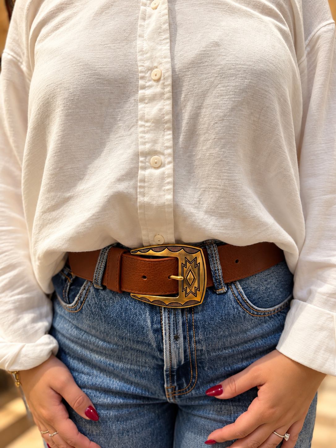 Ceinture LA GRANDE MADJO Ruggine (cognac) HERBERT