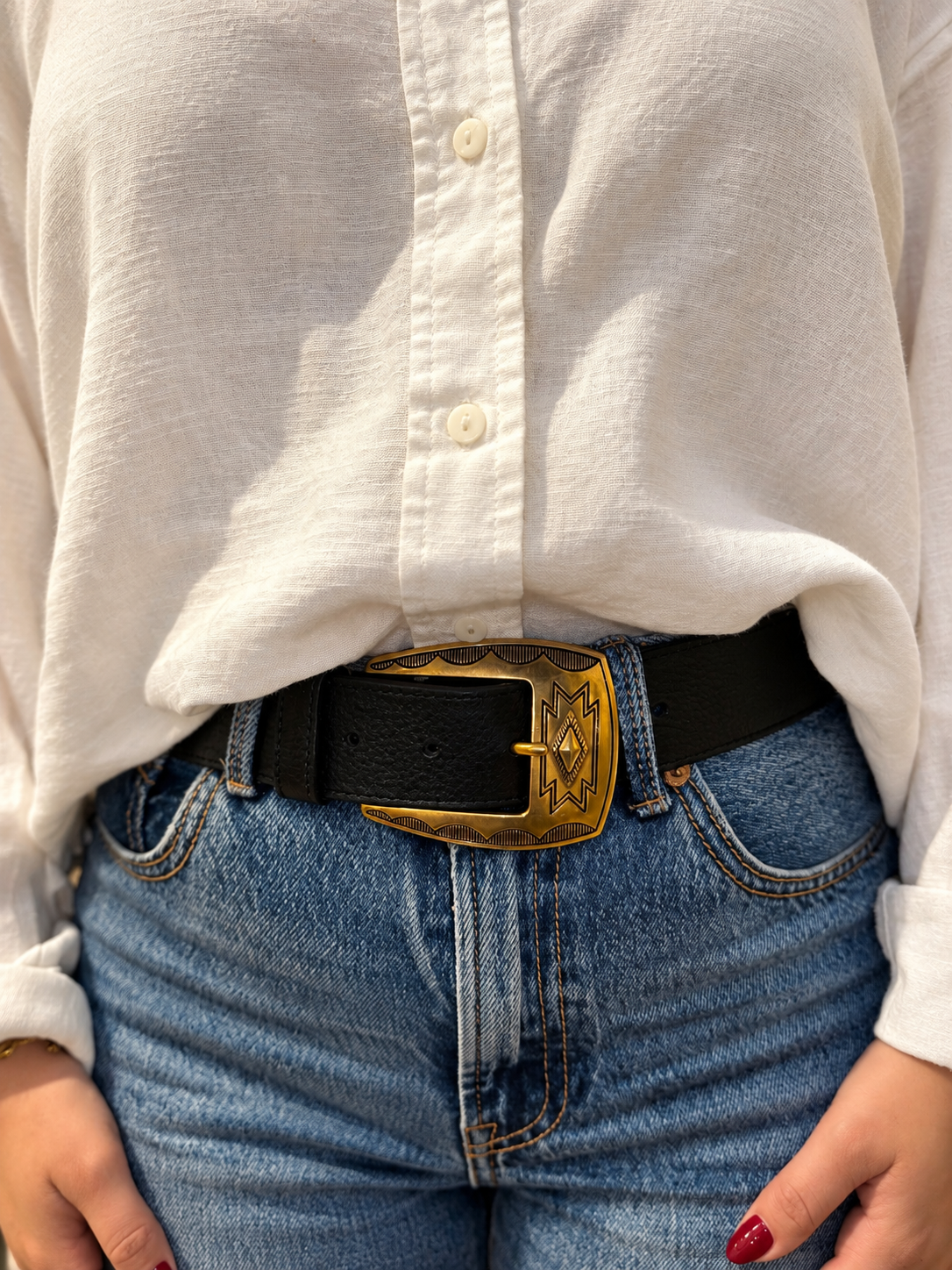 Ceinture LA GRANDE MADJO noir HERBERT