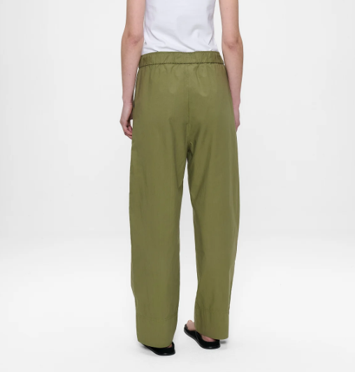 Pantalon SOPHIE en popeline de coton  Kaki ZENGGI X05-1024