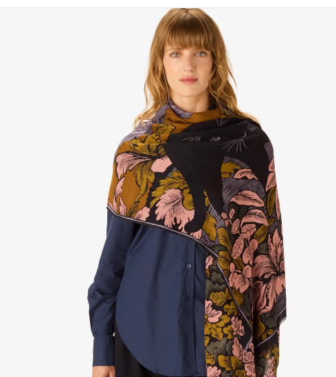 Étole 55 x 190 PANTHÈRE Mordoré Inoui Editions