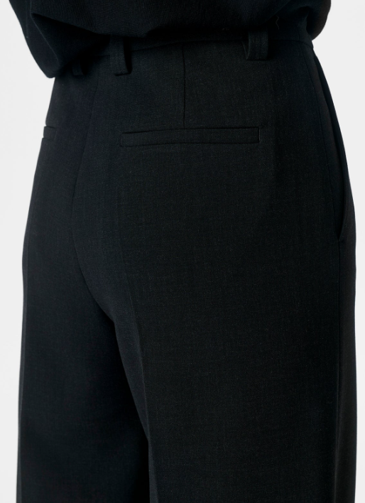 Pantalon en tissu stretch compact ZENGGI Y05-1005 CHARCOAL