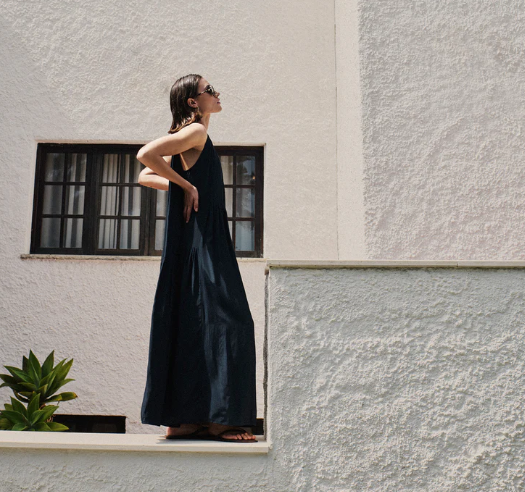 Robe longue Peggy bleu BY BAR