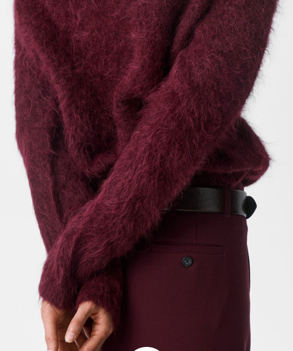 Pull en Alpaga doux Shiraz (bordeaux) Y03-1008 ZENGGI